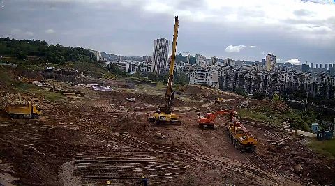 公园山水旋挖桩基础桩工程